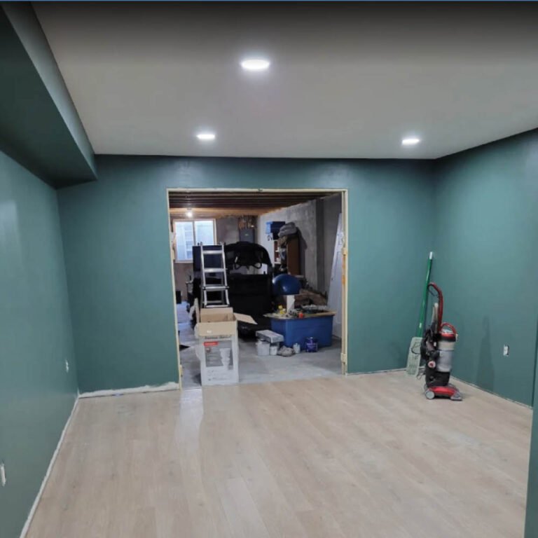 Residential basement recessed lighting