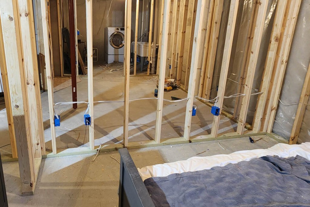 Residential basement wiring